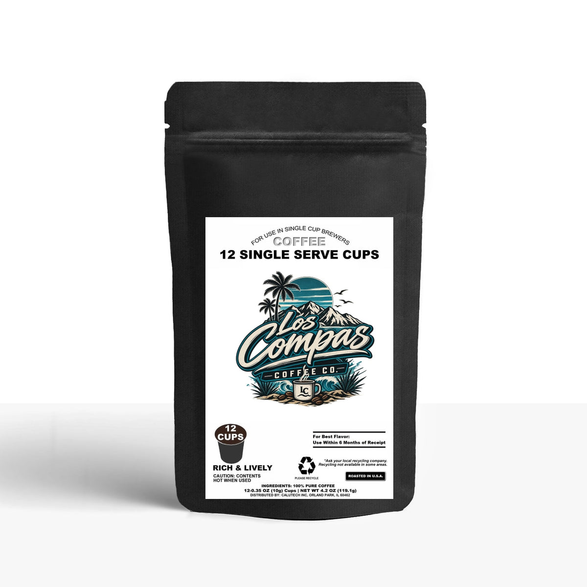 12 Pack Single Serve Coffee Capsules